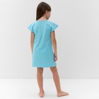 Сорочка для девочки "Зефирка", цвет бирюзовый, рост 128 см - Фото 4