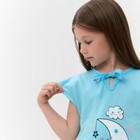 Сорочка для девочки "Зефирка", цвет бирюзовый, рост 128 см - Фото 5