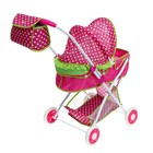 Коляска для кукол «Счастливый карапуз» универсальная, с корзиной и сумкой - Фото 10