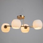 Люстра "Алин" 4х60Вт Е27 золото 57х35х22см - фото 37104840