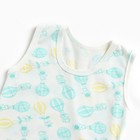 Комплект детский (майка, трусы на подгузник), цвет молочный/воздушные шары, рост 74 см - фото 45723998