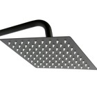 Душевая система ZEIN ZS-65BL, смеситель, троп. и ручная лейка квадрат, нерж. сталь, черный - Фото 8