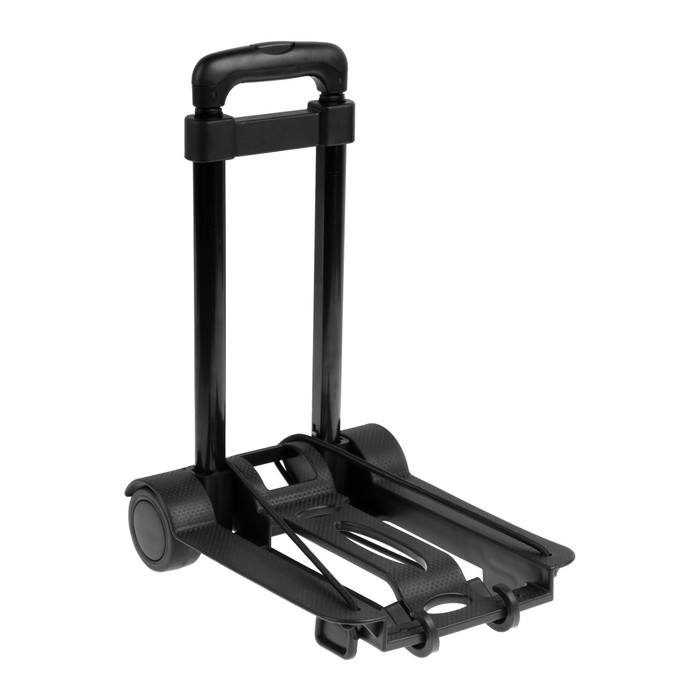 Тележка складная, для покупок и багажа, нагрузка до 30 кг, телескопическая ручка, пластик, 250×330×445(960) мм - Фото 1