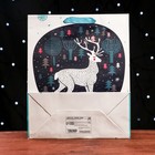 Пакет ламинированный «Новогодний олень» 26 x 12 x 32 см - Фото 2