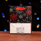 Пакет ламинированный «Снегопад» 11,5 х 14,5 х 6 см (комплект 12 шт) - фото 22751742