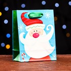 Пакет ламинированный «Дедушка мороз» 11,5 х 14,5 х 6 см - Фото 1