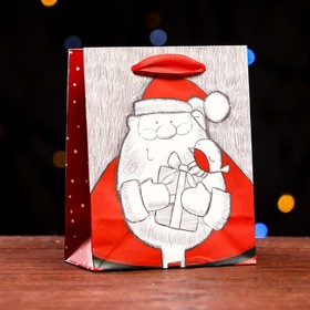 Пакет ламинированный «Подарки Деда Мороза» 11,5 х 14,5 х 6 см