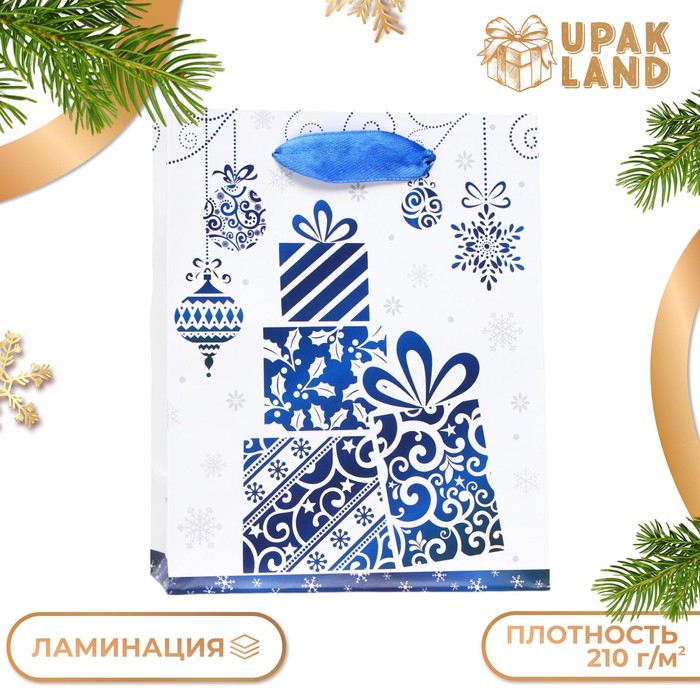 

Пакет ламинированный "Подарки" 11,5 х 14,5 х 6 см