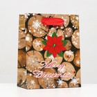 Пакет ламинированный "Merry Christmas" 11,5 х 14,5 х 6 см - Фото 3