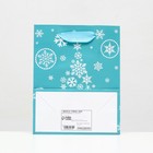 Пакет ламинированный "Снежная елка" 11,5 х 14,5 х 6 см (комплект 12 шт) - фото 22783793