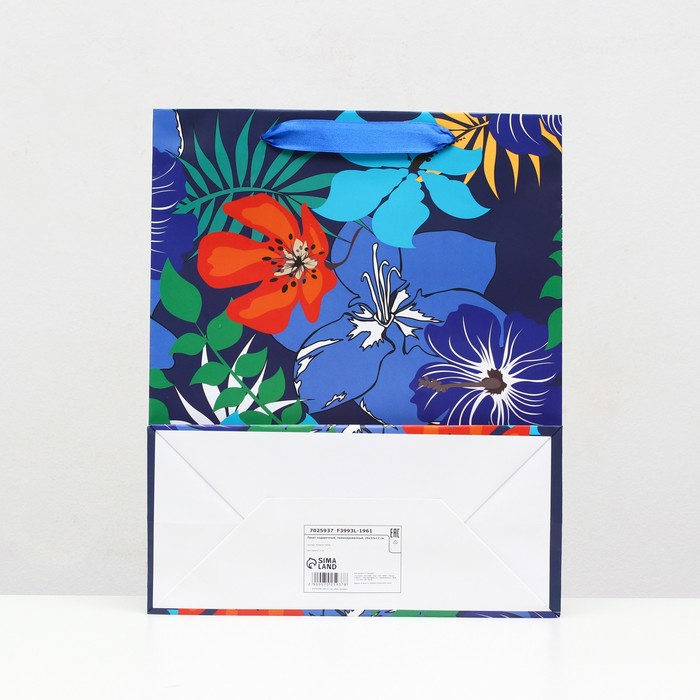 Пакет ламинированный «Цветочный мульт» 26 x 32 x 12 см