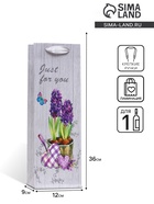 Пакет ламинированный под бутылку 12×36×9 - Фото 1