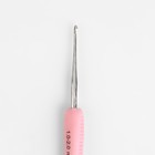 Крючок для вязания, двусторонний, d = 1/2 мм, 13,5 см, цвет розовый - Фото 2