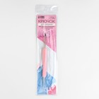 Крючок для вязания, двусторонний, d = 1/2 мм, 13,5 см, цвет розовый - Фото 4