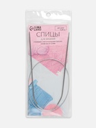 Спицы круговые, для вязания, с металлическим тросом, d=2 мм, 14/60 см 9684206 - фото 319931290