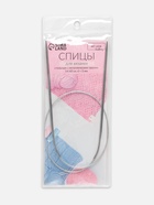 Спицы круговые, для вязания, с металлическим тросом, d=3 мм, 14/60 см 9684208 - фото 319882574