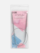 Спицы круговые, для вязания, с металлическим тросом, d=3.5 мм, 14/60 см 9684209 - фото 319882575