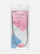 Спицы круговые, для вязания, с металлическим тросом, d=4 мм, 14/60 см - Фото 5