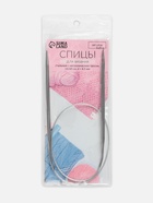 Спицы круговые, для вязания, с металлическим тросом, d=4.5 мм, 14/60 см - Фото 5