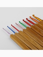 Набор крючков для вязания, с бамбуковыми ручками, d=2-6 мм, 13.5 см, 9 шт. - Фото 4