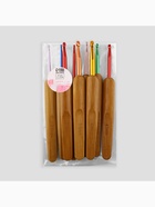 Набор крючков для вязания, с бамбуковыми ручками, d=2-6 мм, 13.5 см, 9 шт. - Фото 5