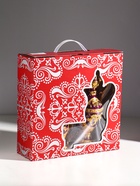 Набор винный кувшин, 6 бокалов и поднос "Турция. Виноград" фиолетовый с золотом - фото 809227417