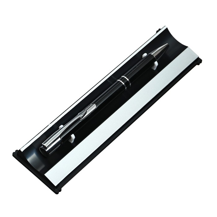 Ручка подарочная шариковая в пластиковом футляре Calligrata, автоматическая, чёрный