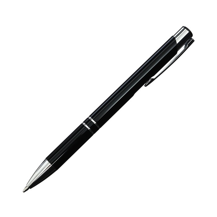 Ручка подарочная шариковая в пластиковом футляре автоматическая NEW Стиль черная