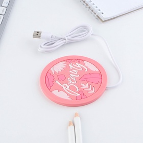 Подставка подогреватель для кружки USB Beauty, 10×10 см