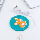 Подставка подогреватель для кружки USB «Корги», 10×10 см - Фото 3