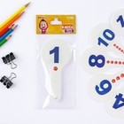 Веер-касса, цифры от 1 до 20 прямой и обратный счет «Маша и медведь», гибкие, пакет с европодвесом - Фото 2