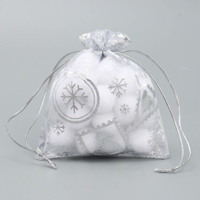 Мешочек подарочный органза «С любовью», 10×12 см ± 1.5 см