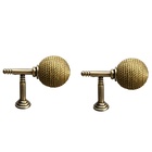 Держатель для штор CAPPIO KS100, однорожковый, цвет бронза, 2 шт. - фото 22711419