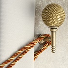 Держатель для штор CAPPIO KS100, однорожковый, цвет бронза, 2 шт. - фото 22711422