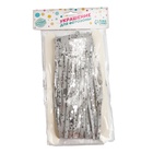 Праздничный занавес «Дождик» со звёздами, р. 200×100 см, серебро - Фото 3