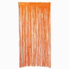 Праздничный занавес «Дождик» со звёздами, р. 200 х 100 см, оранжевый - Фото 1