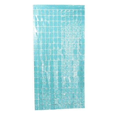 Праздничный занавес «Звёзды», р. 200 х 100 см, голубой