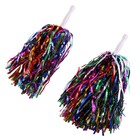 Помпоны для чирлидинга, радужные, набор 2 шт. - Фото 2