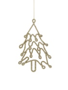 Ёлочные игрушки 2 шт. «Ёлочка люкс» 7×13 см, красный золото - Фото 3