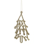 Ёлочные игрушки 2 шт. «Ёлочка люкс» 7×13 см, красный золото - Фото 4