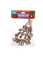 Ёлочные игрушки 2 шт. «Ёлочка люкс» 7×13 см, красный золото - Фото 7