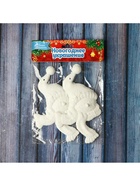 Ёлочные игрушки 2 шт. «Гномик люкс» 7×13 см, белый - Фото 3