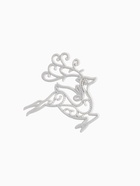 Ёлочные игрушки 2 шт. «Зимнее волшебство. Олень люкс» пластик, 11×11 см, белый - Фото 5