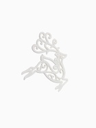 Ёлочные игрушки 2 шт. «Зимнее волшебство. Олень люкс» пластик, 11×11 см, белый - Фото 6