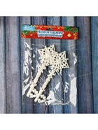 Ёлочные игрушки 2 шт. «Зимнее волшебство. Ключик» пластик, 5×14 см, белый - Фото 3