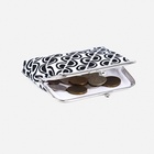 Кошелёк на фермуаре, цвет белый/чёрный - фото 809300445