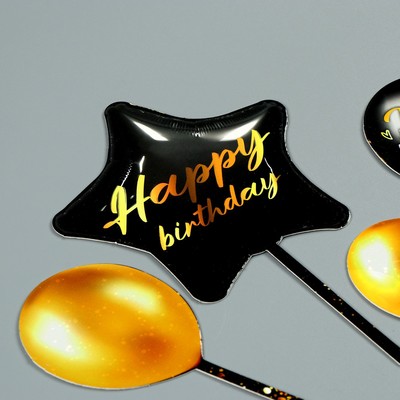 Топпер для торта Happy birthday