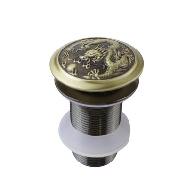 Донный клапан Bronze de Luxe "ДРАКОН" 21984/1, для раковины, латунь, бронза