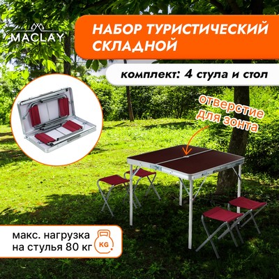 Набор мебели maclay, складной: стол, 4 стула
