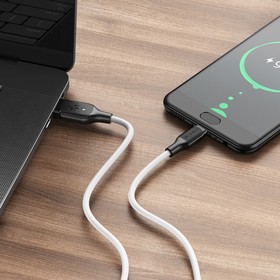 

УЦЕНКА Кабель Borofone BX42, microUSB - USB, 2.4 А, 1 м, TPE оплётка, белый